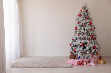 Yeni yıl kış Noel arka plan Christmas tree dekor tatil hediyeler