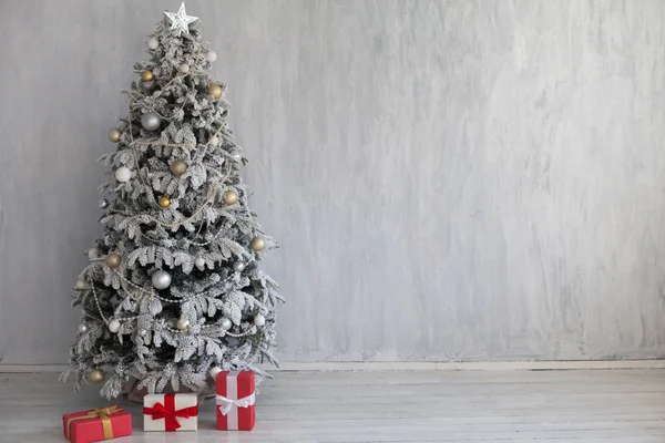 Weihnachten Interieur Home Dekor Geschenke Neujahr Baum — Stockfoto