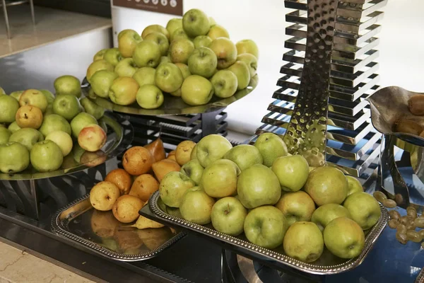 Different fruits in the kitchen of the restaurant nutrition vitamins — Stock Photo, Image