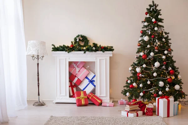 Jul inredning lampor Festoon nytt år Merry Christmas holiday gåvor — Stockfoto