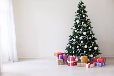 Noel ağacı Garland Işıklar Yılbaşı tatil hediye ev dekor beyaz