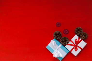 Yeni yıl ağacı Noel arka plan hediye tatil 2019 2020 kış