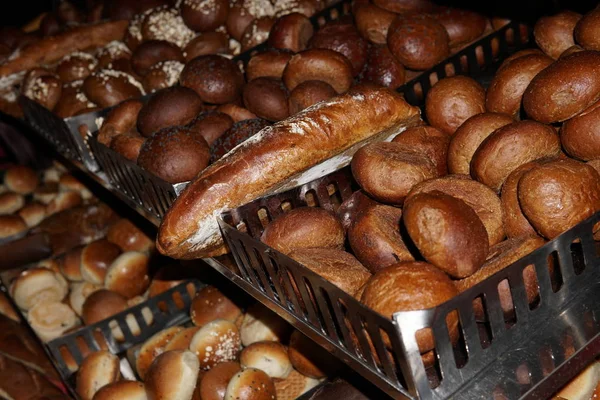 Кондитерский хлеб хлеба выпечки кексы пекарня кухня — стоковое фото