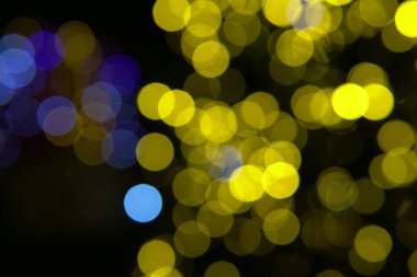 Noel Bokeh Garland Yılbaşı tatil farklı renklerde ışıklar