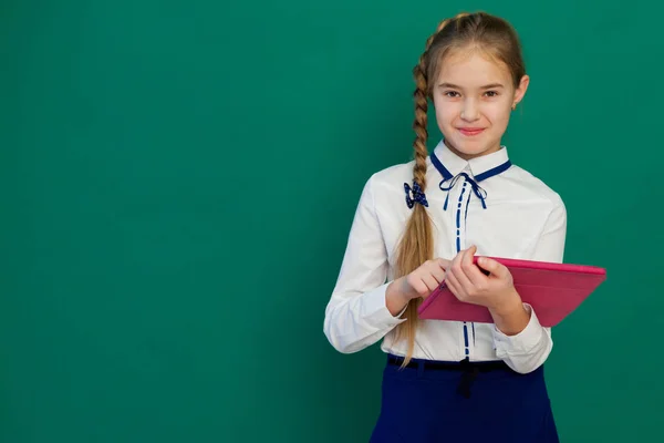 Menina de conselhos escolares no ensino de sala de aula — Fotografia de Stock