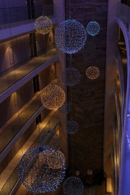 çok güzel renkli ışıklar Garland ev iç