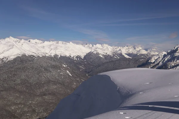 O topo da estação de esqui de inverno Mount Snow — Fotografia de Stock