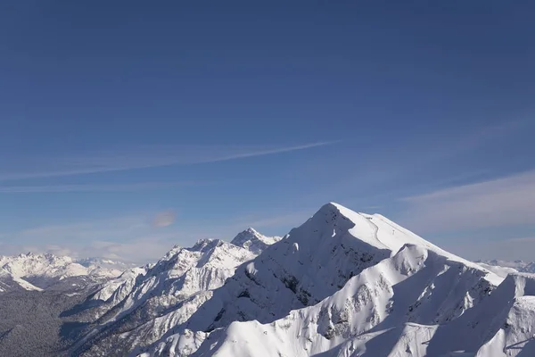 O topo da estação de esqui de inverno Mount Snow — Fotografia de Stock