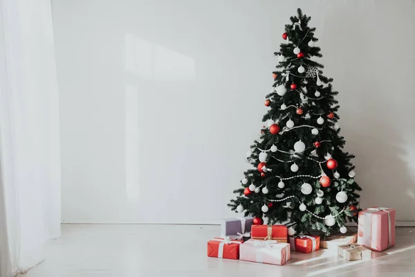 Férias de Natal Ano Novo Férias em família Decoração árvore . — Fotografia de Stock