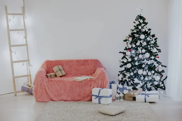 Vánoční dům dekor Vánoční strom zimní prázdniny — Stock fotografie