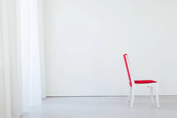 Uma Cadeira Rosa Interior Escritório Vazio — Fotografia de Stock