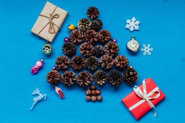 Noel yılbaşı ağacı hediye kartpostal kış tatil tatil arka plan