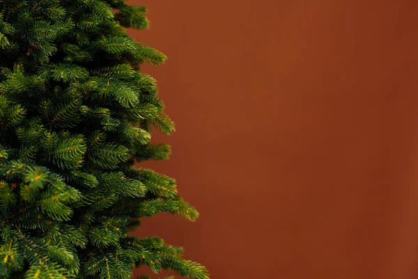 Εσωτερικό Χριστουγεννιάτικο Δέντρο Δώρα Για Νέο Έτος Διακόσμηση Φόντο Χειμώνα — Φωτογραφία Αρχείου