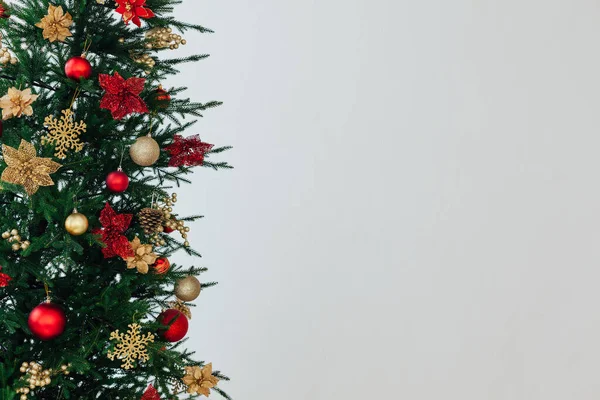 Bandiera Natale Con Albero Natale Concetto Natalizio Con Spazio Copia — Foto Stock