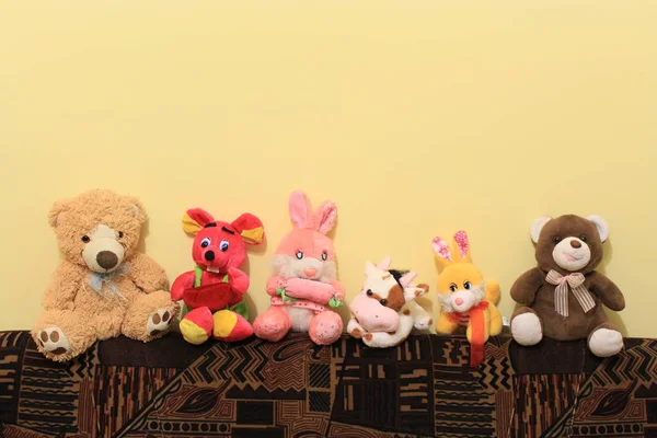 부드러운 장난감 유치원 나이의 장난감 — 스톡 사진