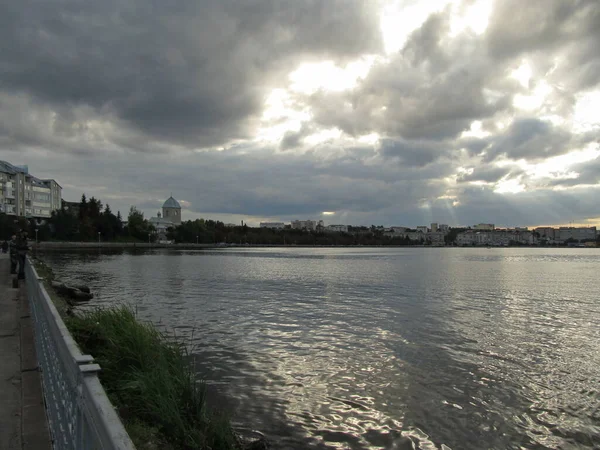 Явився Тернополі Background Views Ternopil Phone Ternopil Embankment Ternopil Estate — стокове фото