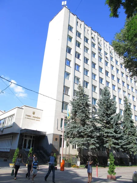 Arquitectura Parte Central Ternopil Fondo Con Vistas Ternopil Para Teléfonos —  Fotos de Stock