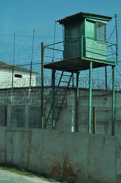 Αποικία Ανηλίκων Στο Μπρέζανι Πύργοι Προστασίας Γύρω Από Φυλακές Εκκλησία — Φωτογραφία Αρχείου