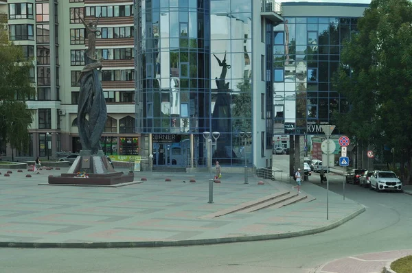 Architectuur Het Centrum Van Ternopil Plaatsen Rusten Stad Het Centrum — Stockfoto