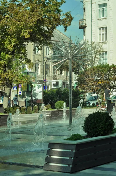 Ternopil市中心的建筑 在城里休息的地方 在Ternopil市中心 — 图库照片