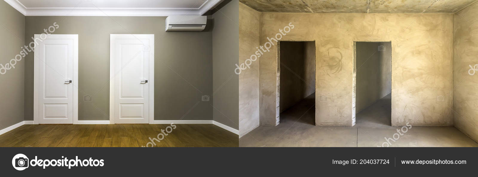 Comparison Room Apartment Renovation Works New House