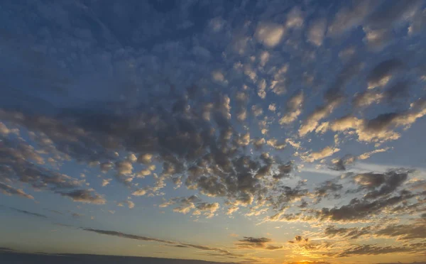 Panorama Ciel Lever Coucher Soleil Belle Vue Sur Les Nuages — Photo