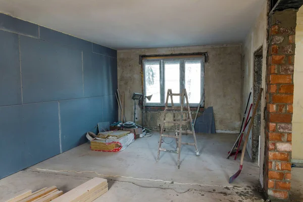 Interno Una Casa Costruzione Ristrutturazione Appartamento — Foto Stock