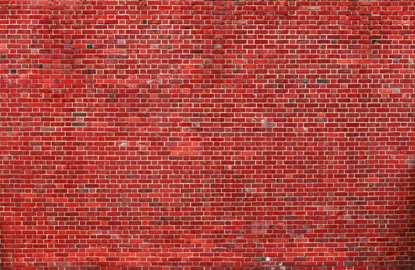 Close Natural Old Vintage Weathered Red Plastered Solid Brick Wall — Stock Photo, Image