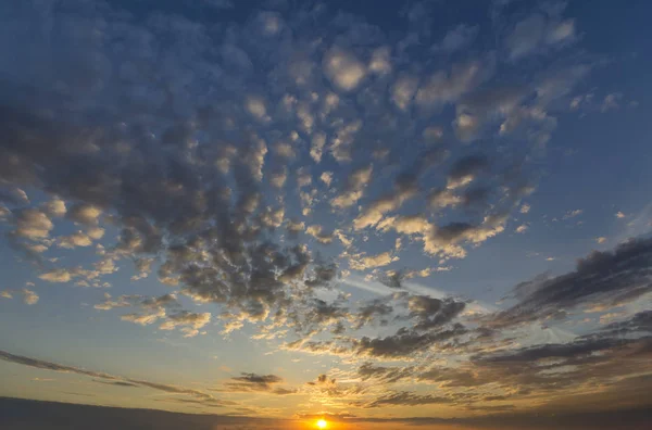 Panorama Ciel Lever Coucher Soleil Belle Vue Sur Les Nuages — Photo