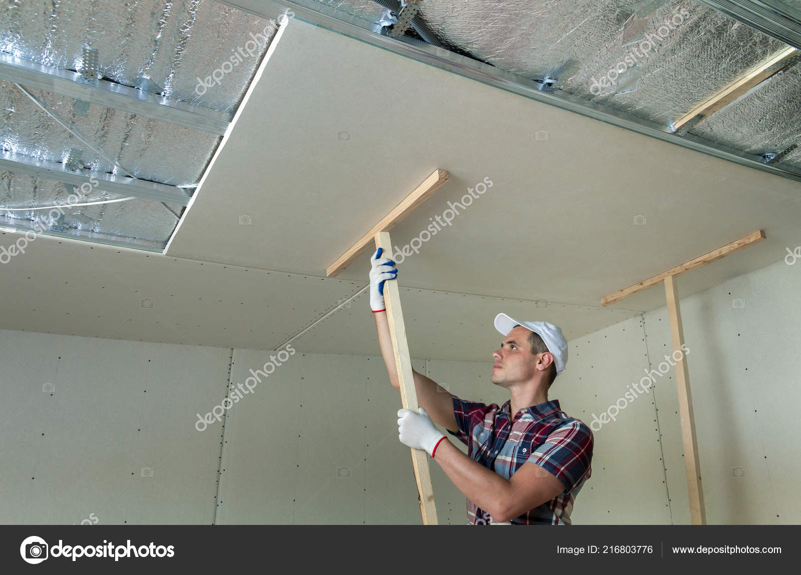 Young Worker Protection Work Gloves Fixing Wooden Holders