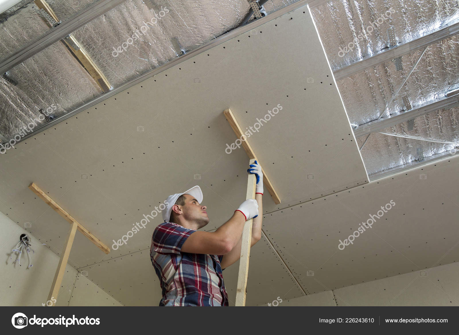 Young Worker Protection Work Gloves Fixing Wooden Holders