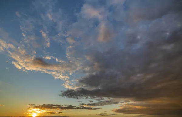 Panorama Ciel Lever Coucher Soleil Belle Vue Sur Les Nuages — Photo