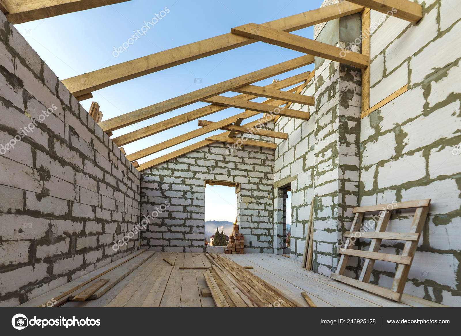 House Interior Construction Renovation Energy Saving Walls