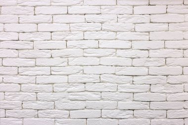 Close-Up beyaz badanalı katı tuğla duvar boyalı. Soyut