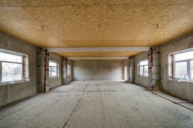 Yarım daire veya ev büyük çatı oda imar altında