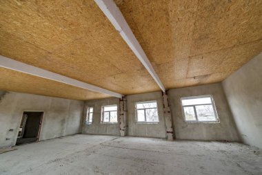 Yarım daire veya ev büyük çatı oda imar altında