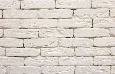 Close-Up beyaz badanalı katı tuğla duvar boyalı. Soyut