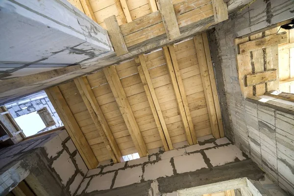 Evi Odası iç inşaat ve re altında yakın çekim detay — Stok fotoğraf