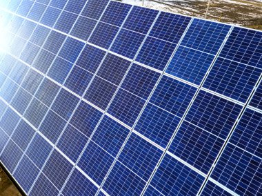 Yakın çekim yüzey güneş mavi parlak güneş Fotoğraf volta pa tarafından yaktı