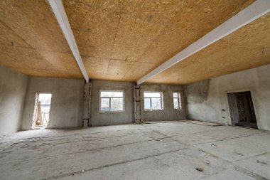 Yarım daire veya ev büyük çatı oda imar altında