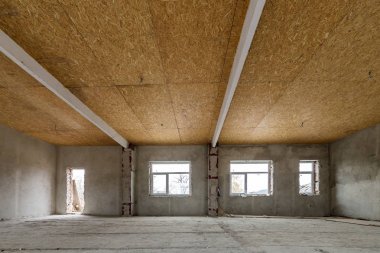 Yarım daire veya ev büyük çatı oda imar altında