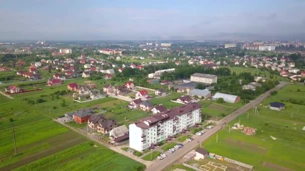 Ukrayna Daki Vano Frankivsk Şehrinin Hava Manzarası — Stok video