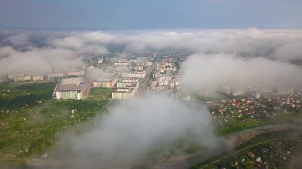 Luchtfoto Van Ivano Frankivsk Stad Oekraïne — Stockvideo