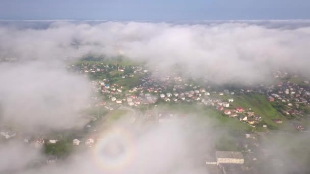 Widok Lotu Ptaka Miasta Iwano Frankowsk Ukrainie — Wideo stockowe