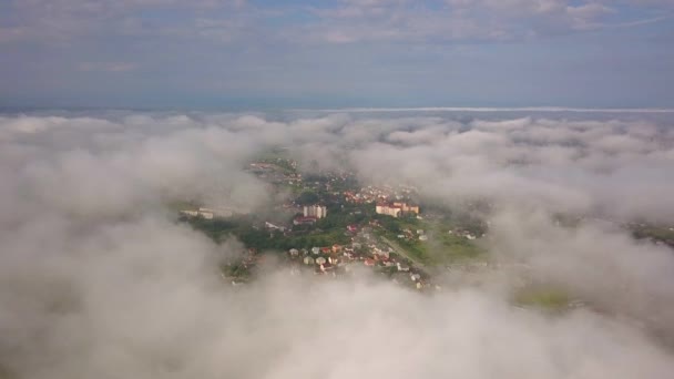 Luftaufnahme Der Stadt Iwano Frankiwsk Der Ukraine — Stockvideo