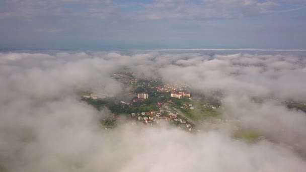 Aerial View Ivano Frankivsk City Ukraine — Stock Video