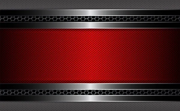 Metal mesh ile sakinleştirmek kırmızı çerçeve ile geometrik arka plan.
