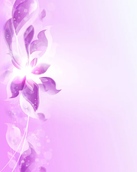 Diseño abstracto púrpura de pétalos de flores . — Archivo Imágenes Vectoriales