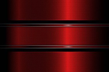 Parlak kenar ile kırmızı, dokulu çerçevesindeki geometrik tasarım.