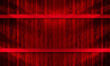 Kırmızı deri panoları, parlak bir ışık ve perçin çivileri, birlikte panoda taslağını tasarımıyla çivi.